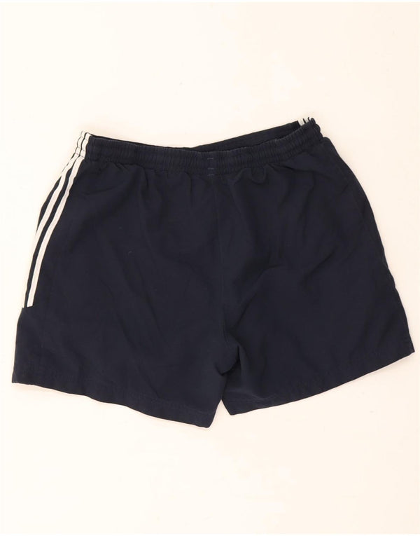 Pantaloni scurți sport Adidas pentru femei UK 10 Small Bleumarin Poliester