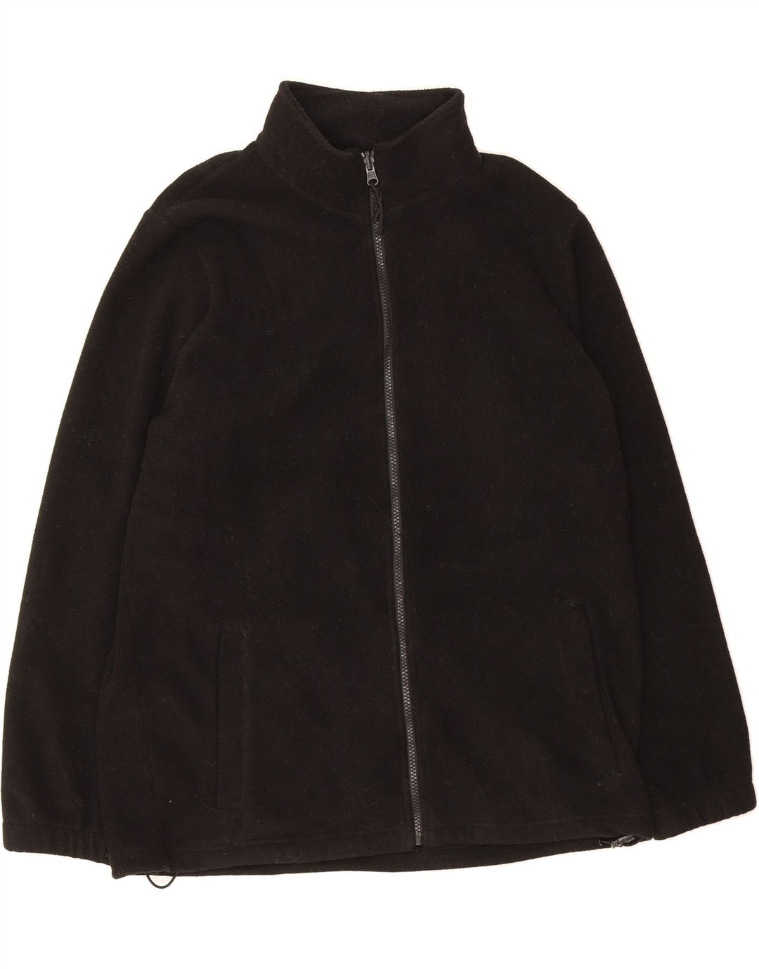 MOUNTAIN WAREHOUSE Mens Fleece Jacket UK 40 Large Black Polyester Vintage Mountain Warehouse and Second-Hand Mountain Warehouse from Messina Hembry 
