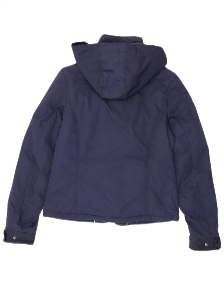 Jachetă utilitare cu glugă Tommy Hilfiger pentru femei UK 12 Medium Bleumarin