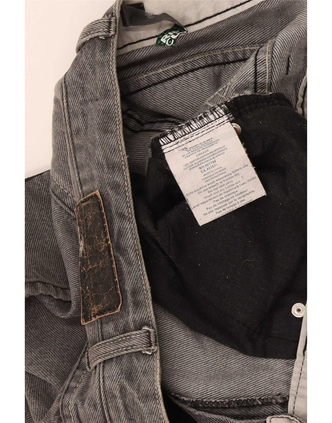 Pantaloni scurți din denim grafic pentru bărbați Rip Curl W36, bumbac gri mare