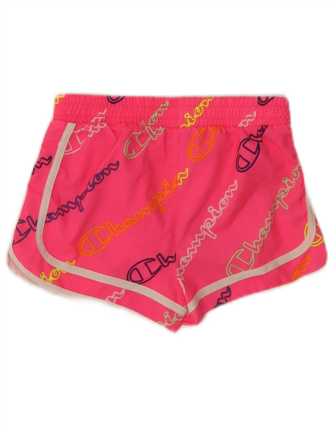 Pantaloni scurți sport grafic pentru fete Champion 9-10 ani poliester roz mediu