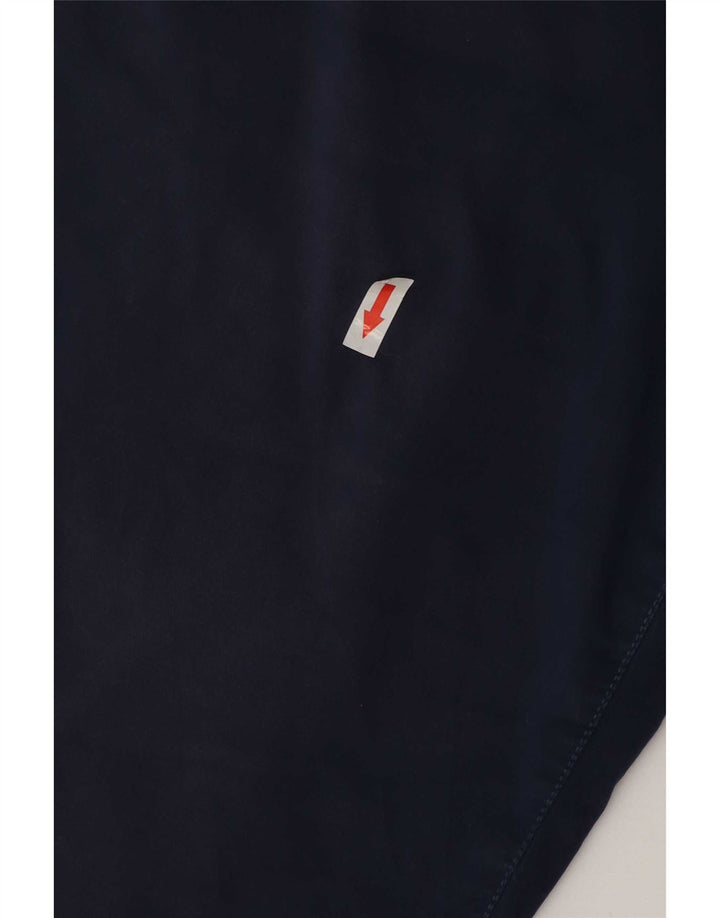 Pantaloni scurți chino vintage pentru bărbați W33, bumbac, albastru bleumarin mediu