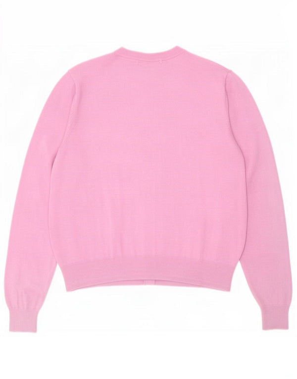 Marks & Spencer Pulover Crop Cardigan pentru femei UK 18 XL Pink Viscose