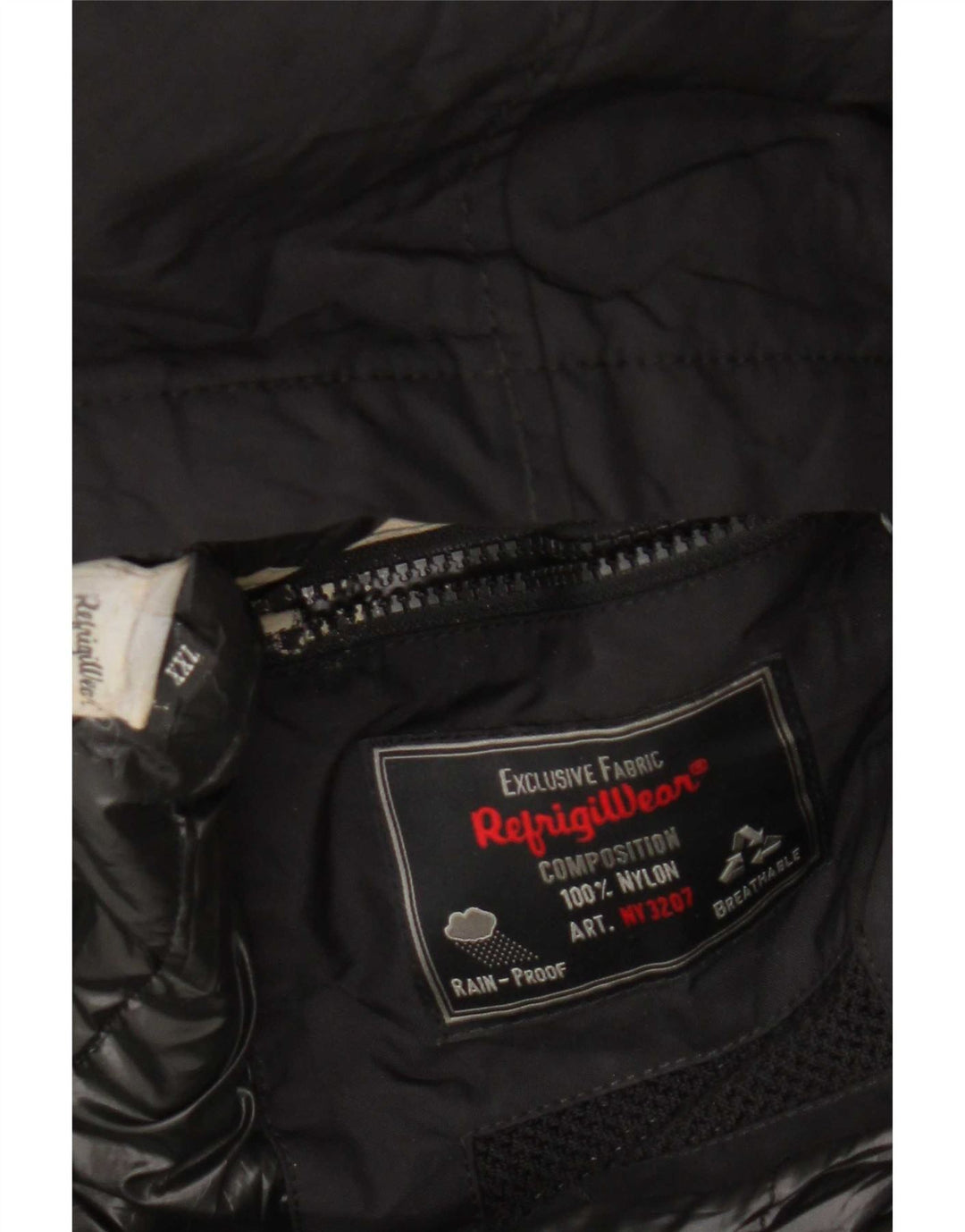 Jachetă Windbreaker pentru bărbați, cu ajustare normală, Marea Britanie 44 2XL, nailon negru