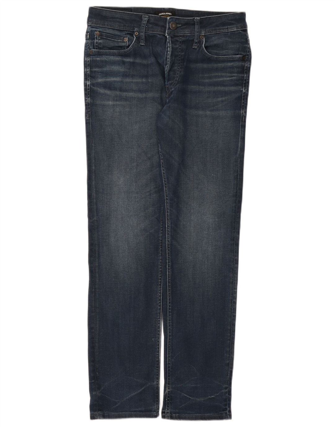 Blugi drepți pentru bărbați Jack & Jones W32 L32 Bumbac albastru