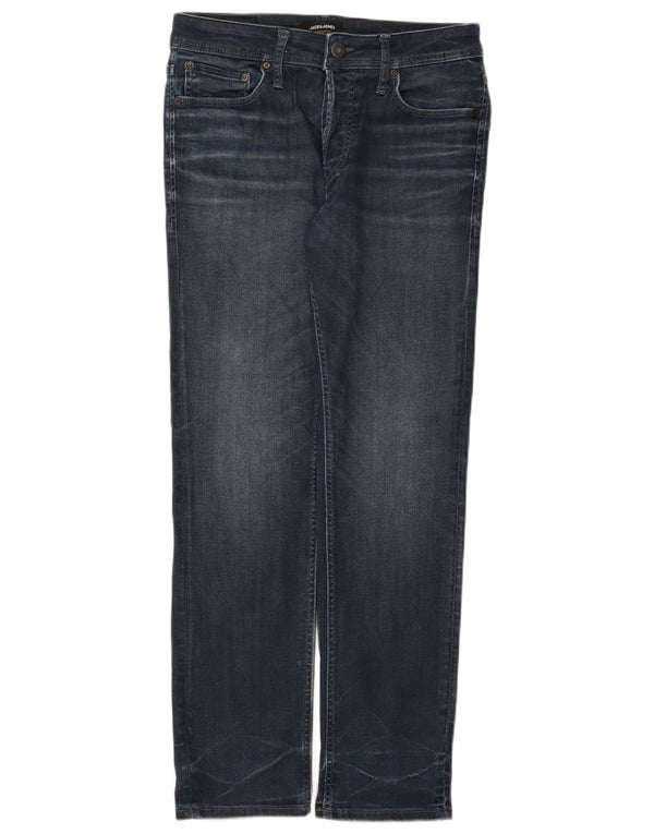 Blugi drepți pentru bărbați Jack & Jones W32 L32 Bumbac albastru