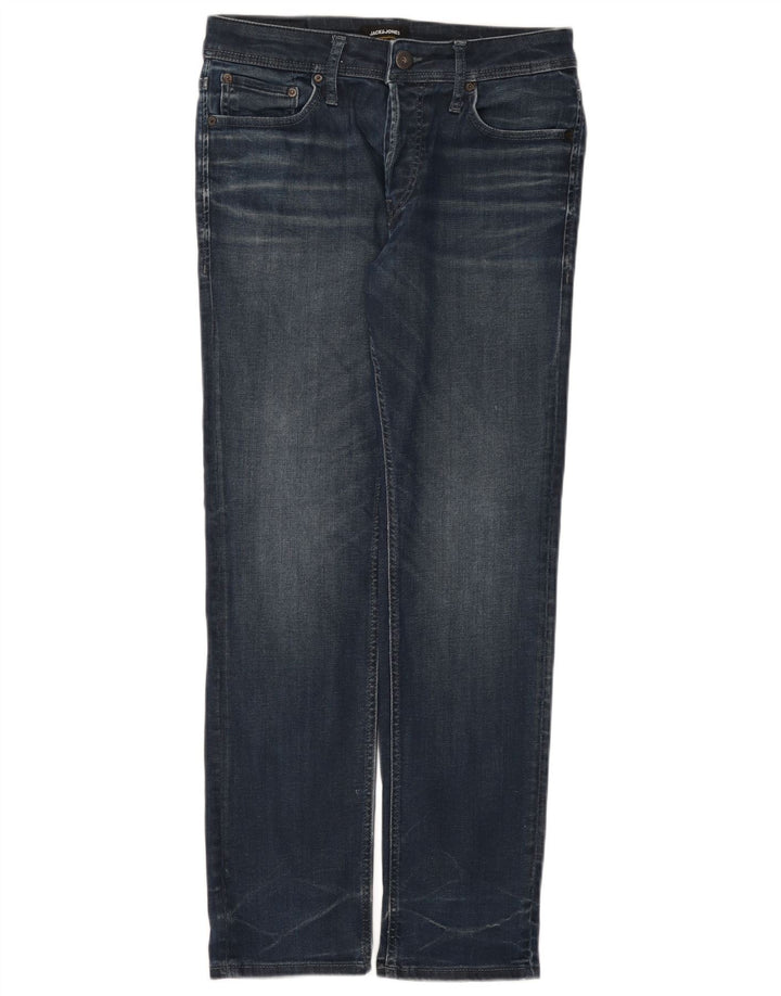 Blugi drepți pentru bărbați Jack & Jones W32 L32 Bumbac albastru