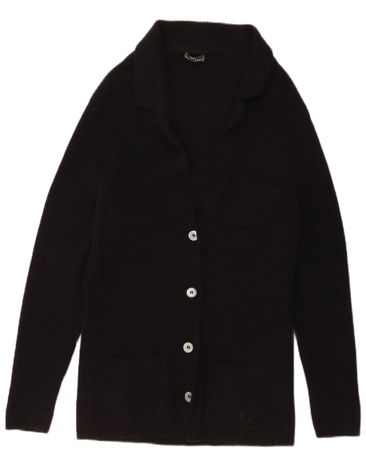 Pulover cardigan pentru femei Fred Perry UK 20 2XL Lână neagră