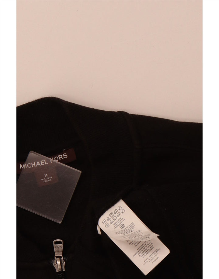 Jachetă de trening grafică pentru bărbați MICHAEL KORS, bumbac mediu negru
