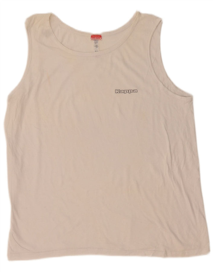 Vestă pentru bărbați Kappa, 2XL, bumbac alb