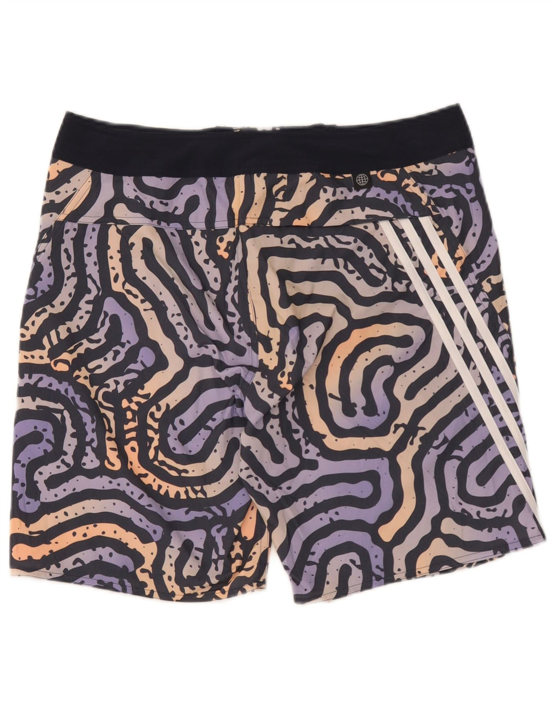 Pantaloni scurți de înot pentru bărbați Adidas cu model abstract, poliester multicolor mare