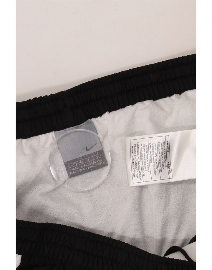 Pantaloni scurti sport NIKE pentru femei US 12/14, mari, negru, poliester color bloc