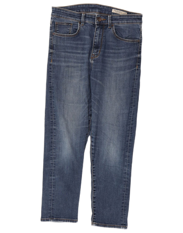 Blugi tăiați cu țigară pentru femei Marks & Spencer UK 12 Medium W28 L24 Blue