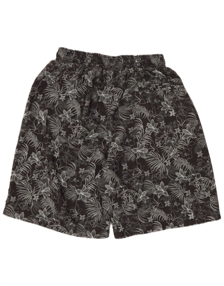 Pantaloni scurți de înot pentru bărbați Hot Tuna Poliester floral negru mediu