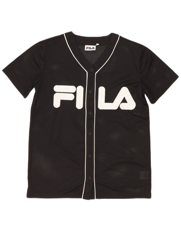 Top din jerseu supradimensionat pentru femei Fila UK 6 XS poliester negru