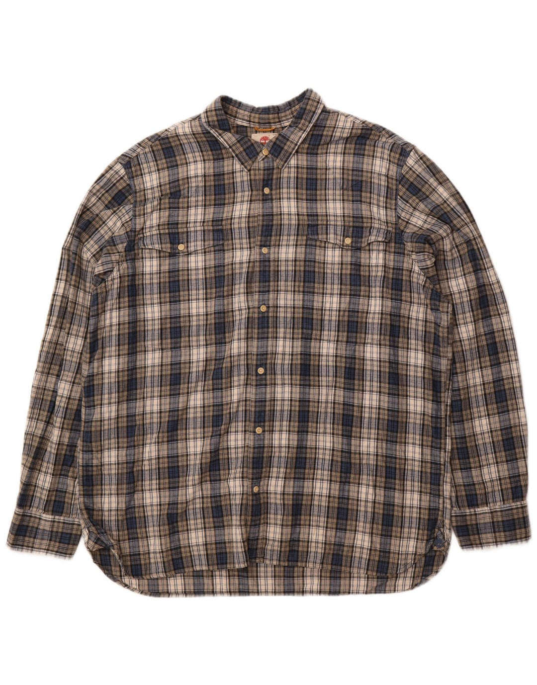 Cămașă de flanel pentru bărbați Timberland, 3XL, gri din bumbac