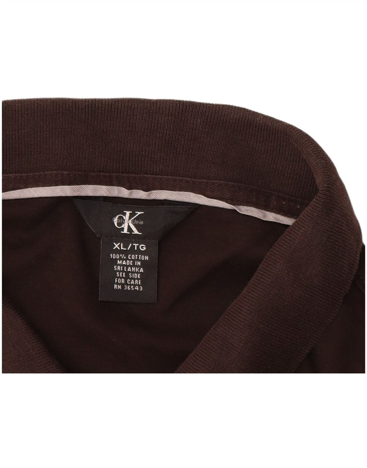 Cămașă polo CALVIN KLEIN pentru bărbați XL bumbac negru