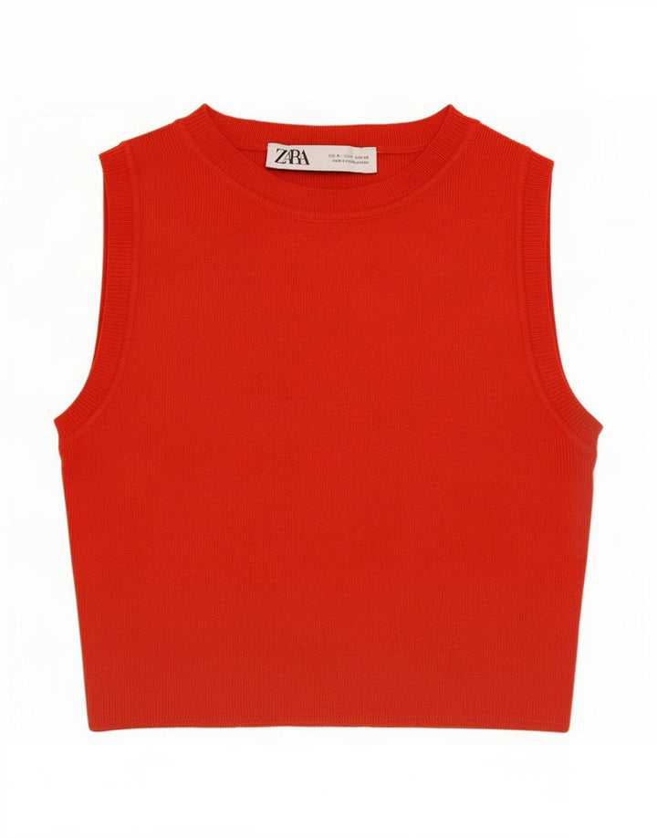 Vestă pentru femei Zara UK 8 Small Red Viscose