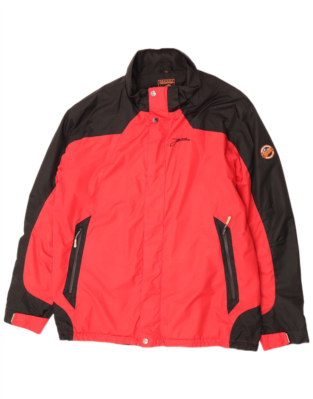 Jachetă de ploaie pentru bărbați Iguana UK 46 3XL Poliester color bloc roșu