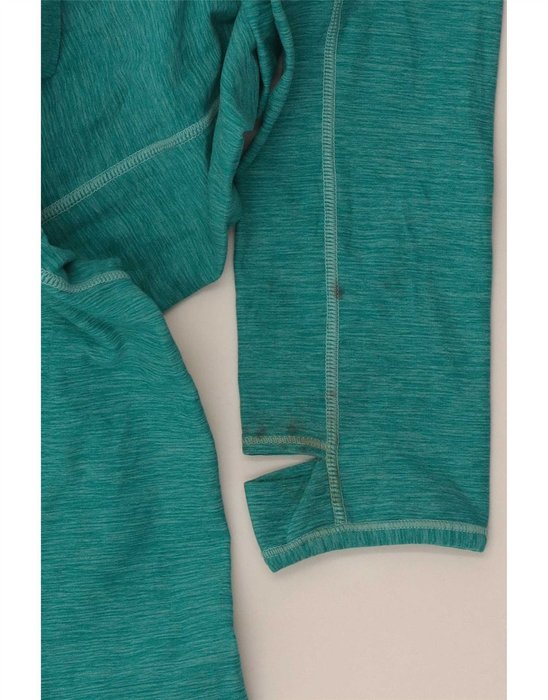 Top de trening New Balance pentru femei, cu fermoar și gât, cu pulover UK 12, verde mediu