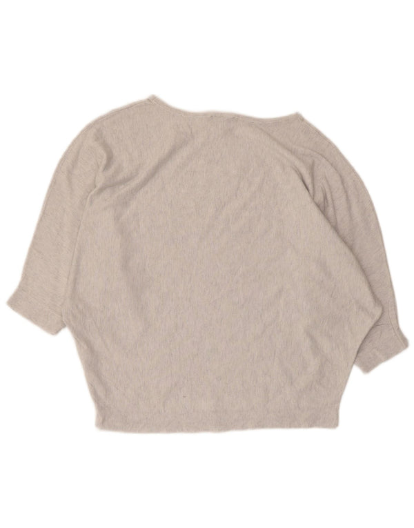 Phase Eight Crop Top cu mâneci 3/4 pentru femei UK 14 Medium Gri Pete