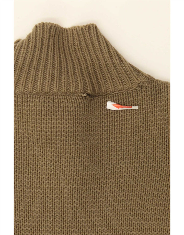 Pulover cardigan pentru bărbați Quiksilver, bumbac kaki mic