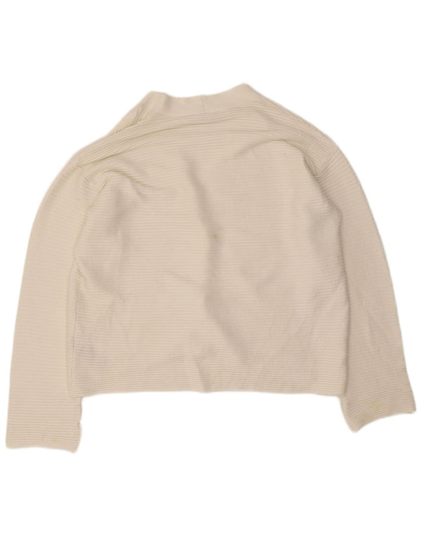 Pulover cardigan supradimensionat pentru femei Zara UK 10 Small White Viscose