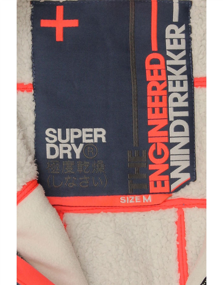 Jachetă Windbreaker cu glugă pentru femei Superdry, UK 14, albastru mediu