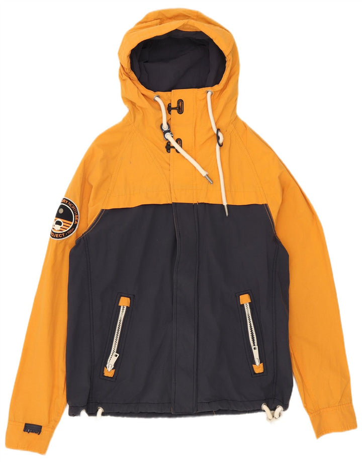 Jachetă de vânt cu glugă Superdry pentru bărbați UK 38 Medium Bleumarin Colorblock