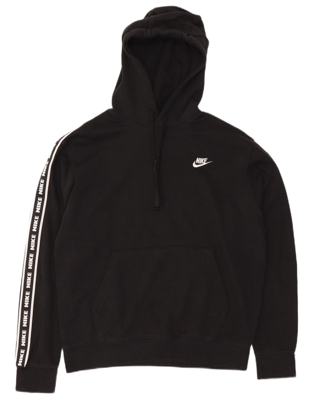 Pulover Nike Grafic pentru bărbați, bumbac mediu negru