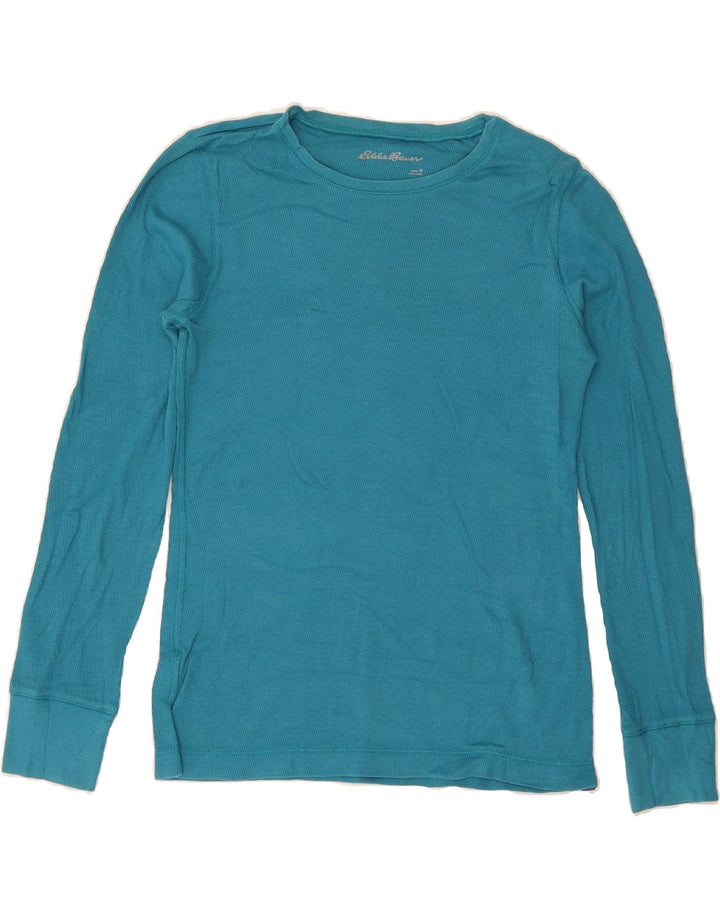 EDDIE BAUER Womens Top Long Sleeve UK 12 Medium Blue Cotton Vintage Eddie Bauer and Second-Hand Eddie Bauer from Messina Hembry 