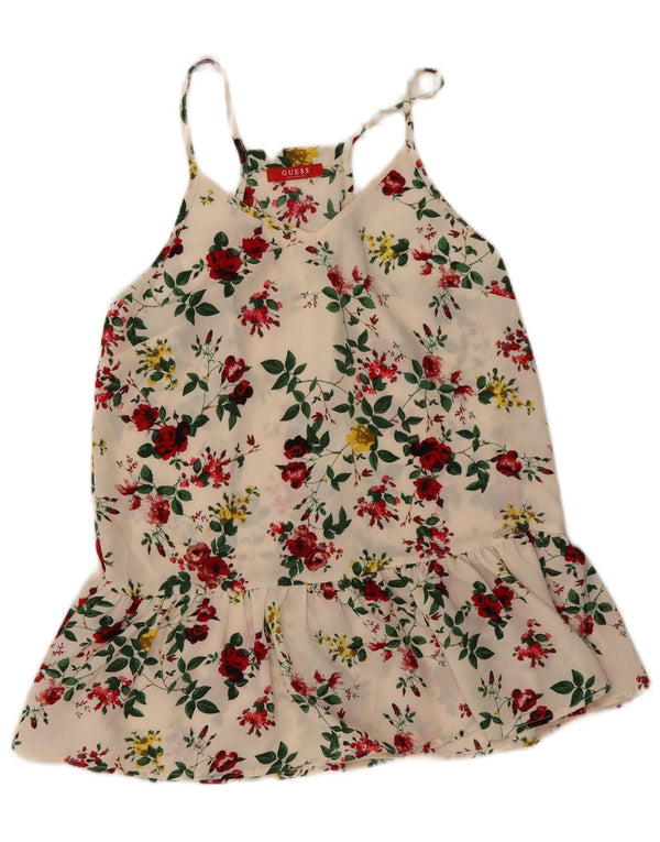 Rochie de soare Guess pentru femei UK 6 XS din poliester floral alb