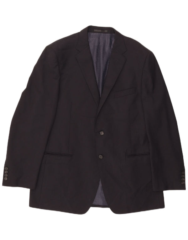Jachetă pentru bărbați Marks & Spencer Autograph cu 2 nasturi, UK 44 XL, bleumarin