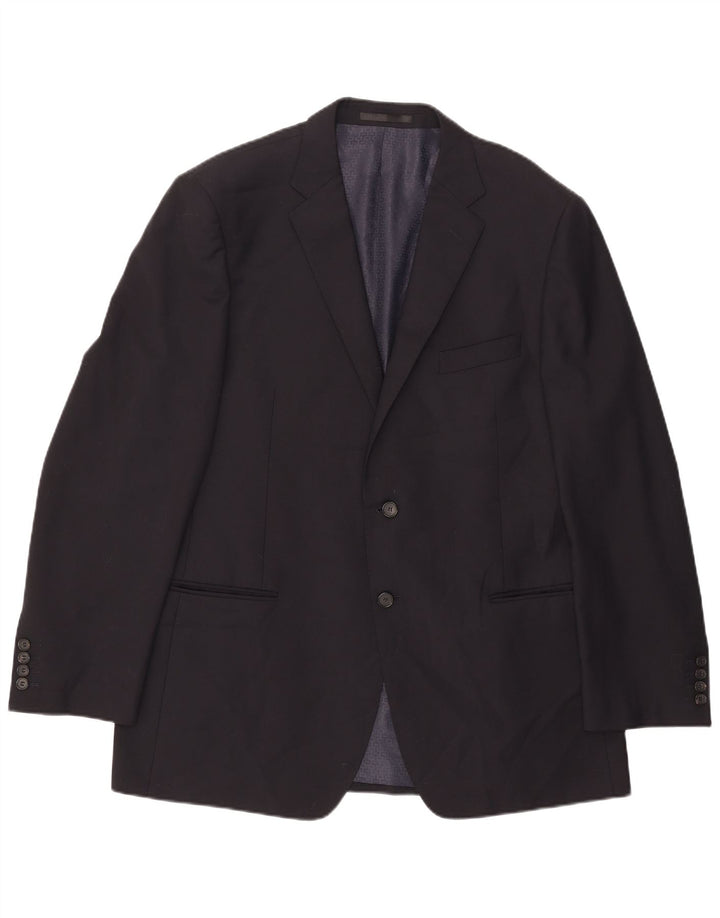 Jachetă pentru bărbați Marks & Spencer Autograph cu 2 nasturi, UK 44 XL, bleumarin