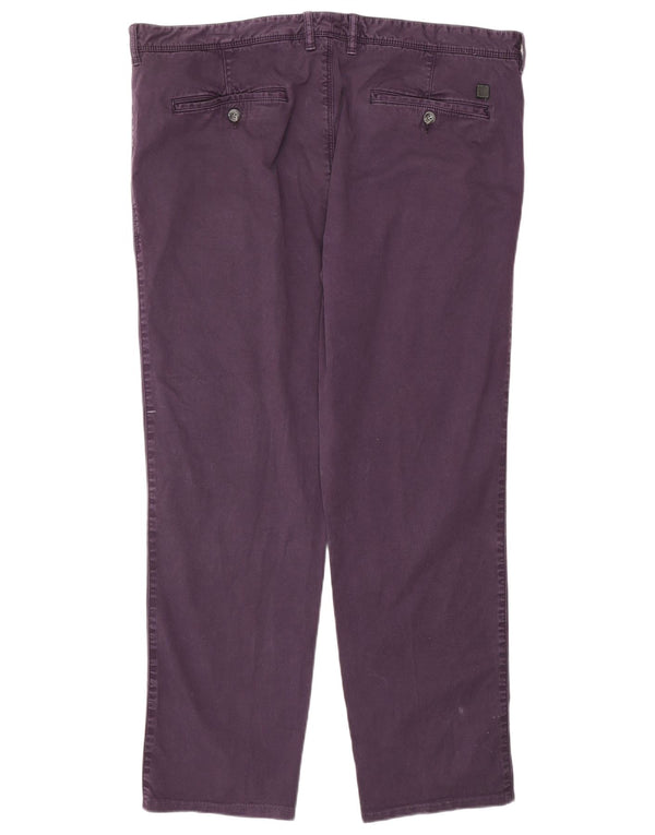 Pantaloni chino drepti pentru bărbați HUGO BOSS L38 L30 violet