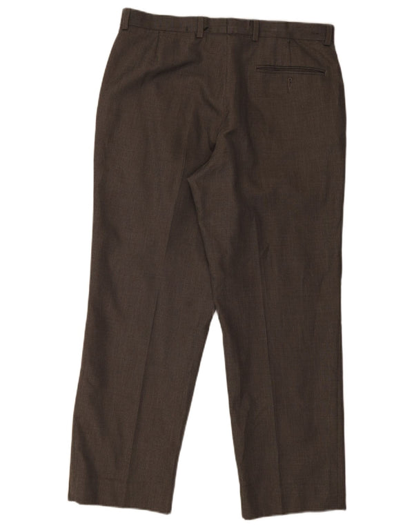 Marks & Spencer Pantaloni drepți pentru bărbați L34 L29 Poliester gri
