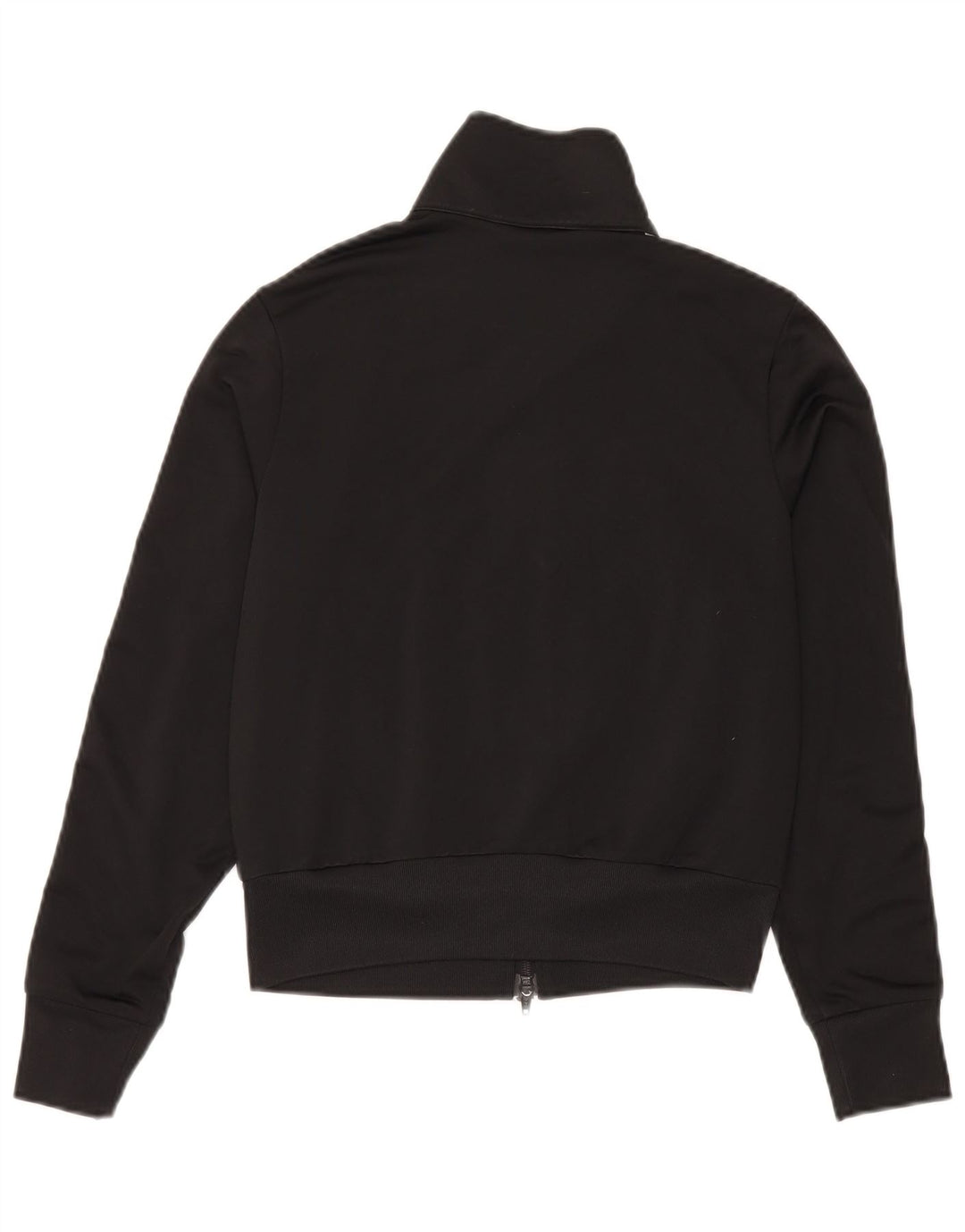 Jachetă de top pentru trening Adidas Crop pentru femei UK 12 Poliester mediu negru