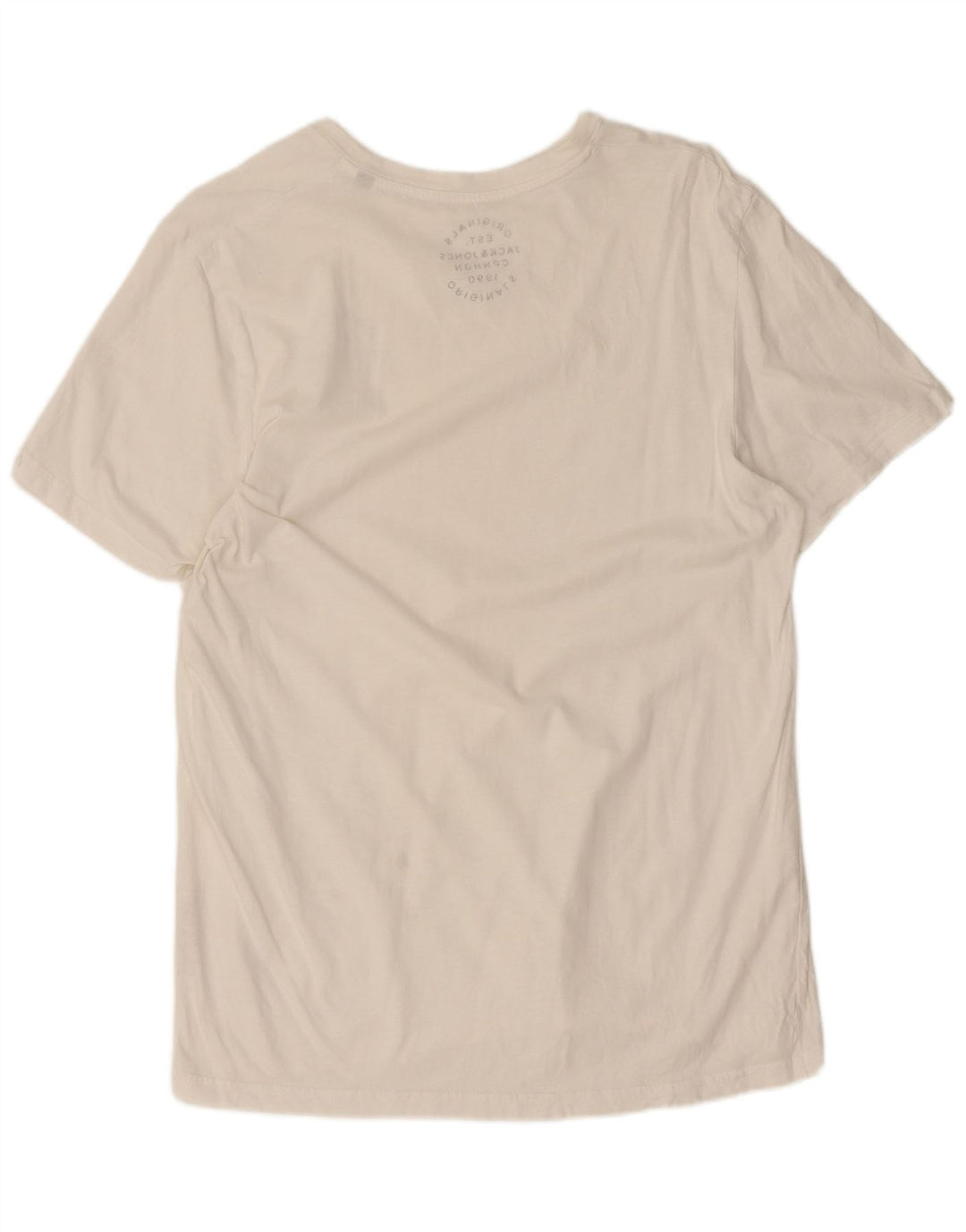 Tricou Jack & Jones pentru bărbați Top mare din bumbac alb