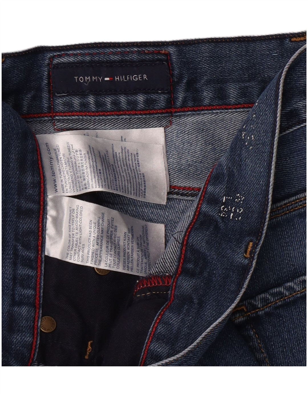Blugi slim pentru femei Tommy Hilfiger W32 L32 bumbac albastru