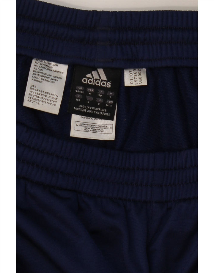 Pantaloni de trening ADIDAS pentru bărbați Marea Britanie 40/42, mijlocii, bleumarin, color block