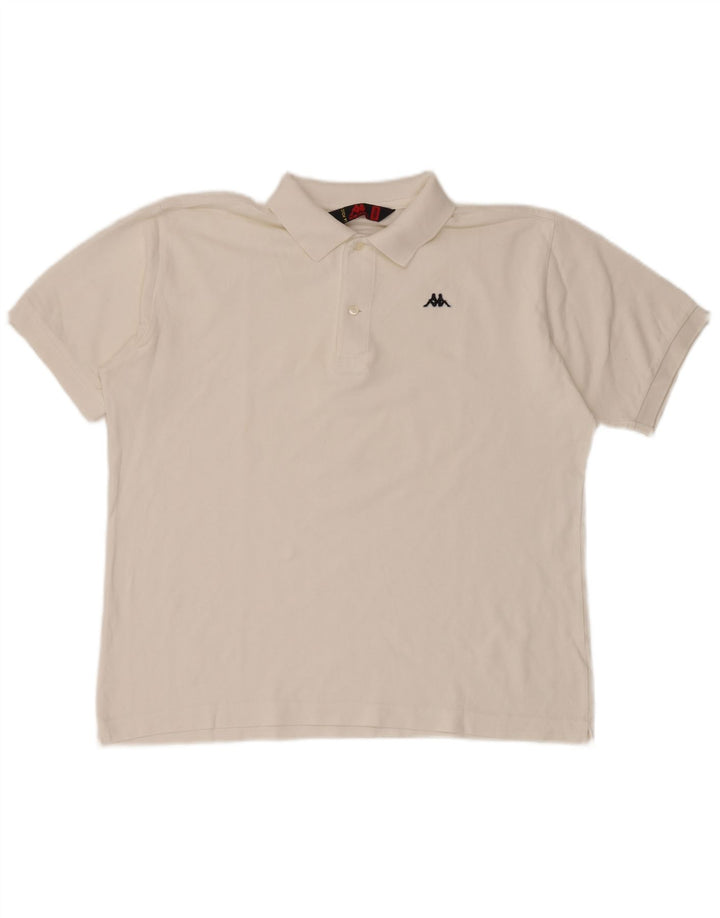 Tricou polo pentru bărbați KAPPA, alb mediu