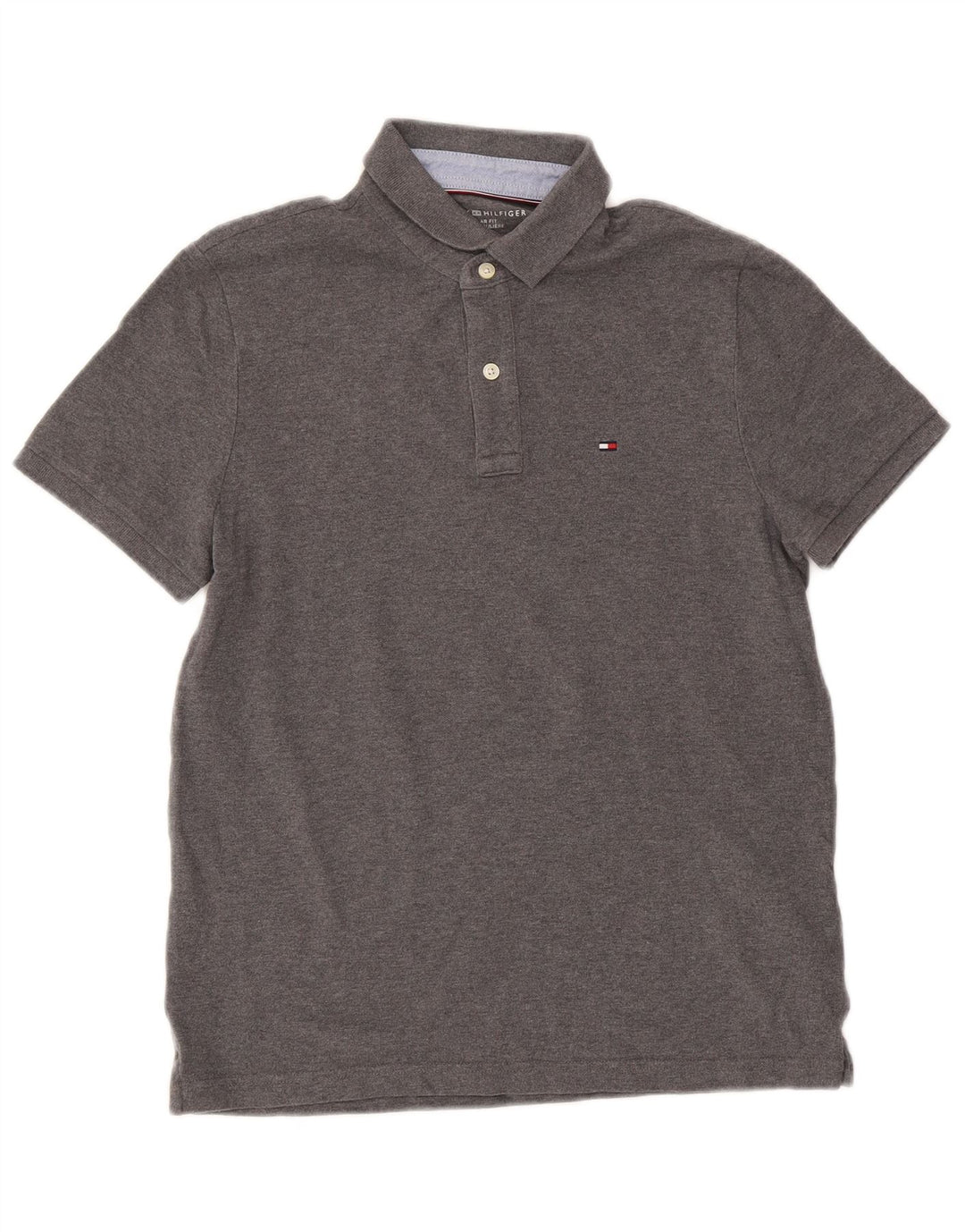Cămașă polo Tommy Hilfiger pentru bărbați, bumbac, gri mic
