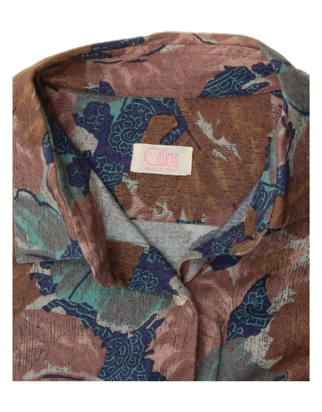 CASSERA Womens Shirt UK 20 2XL Multicoloured Floral Vintage Cassera and Second-Hand Cassera from Messina Hembry 