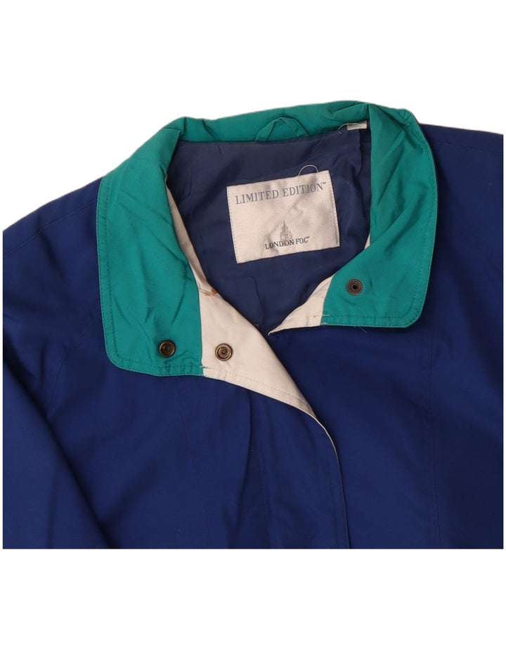 LONDON FOG Jachetă de vânt pentru femei UK 20 2XL Blue Colorblock