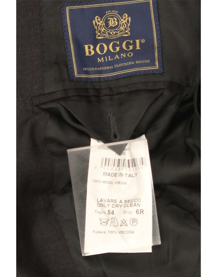 Jachetă pentru bărbați Boggi Milano cu 3 nasturi IT 54 2XL Lână gri