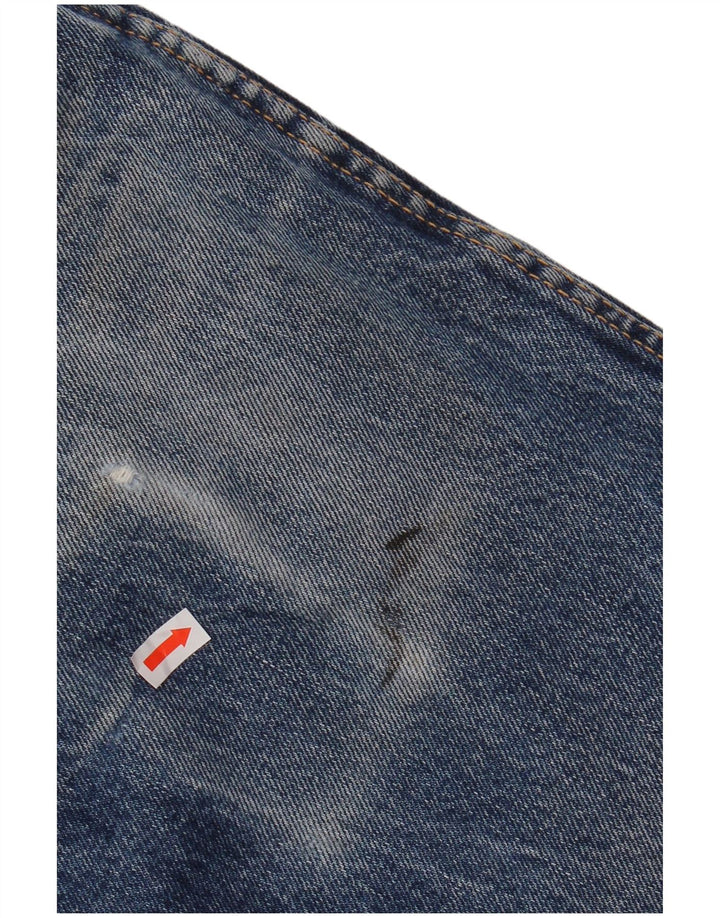 Blugi drepti WRANGLER pentru bărbați, cu ajustare normală, W33 L32, bumbac albastru