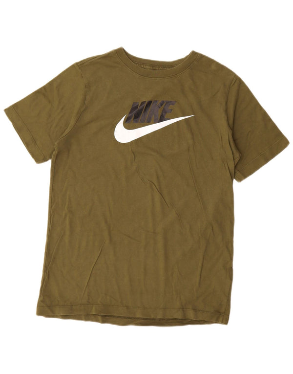 Tricou grafic Nike pentru băieți Top 13-14 ani XL Kaki Bumbac