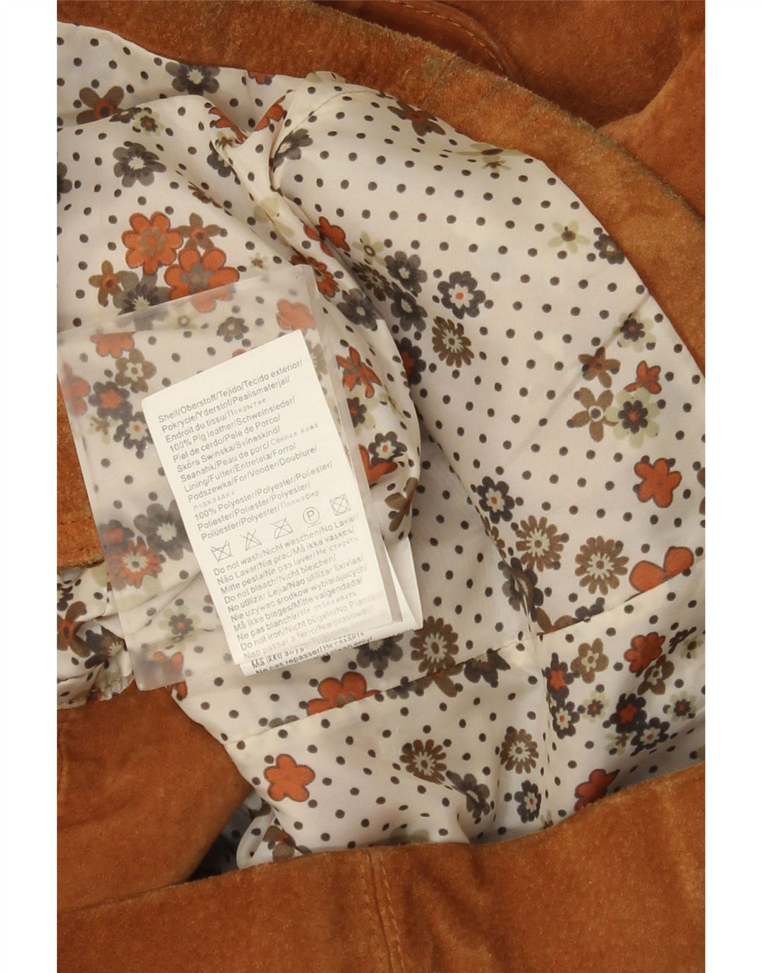 Jacheta de piele intoarsa pentru femei Vero Moda UK 10 Mica maro din piele
