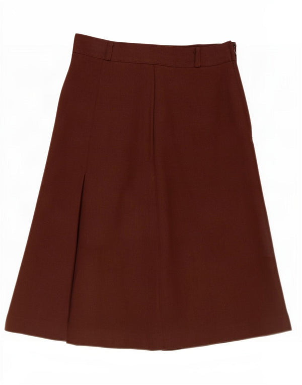Fusta Midi Vintage Femei IT 44 Medium W28 Maro