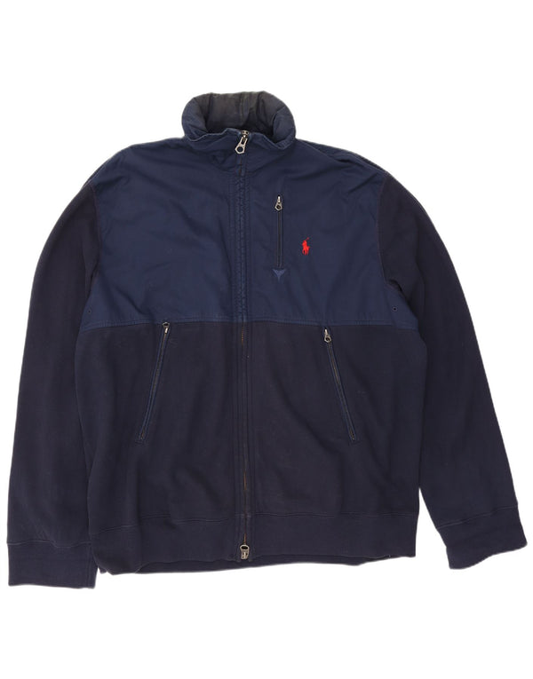 Jachetă de trening pentru bărbați Polo Ralph Lauren, 2XL, albastru bleumarin, bloc de culoare